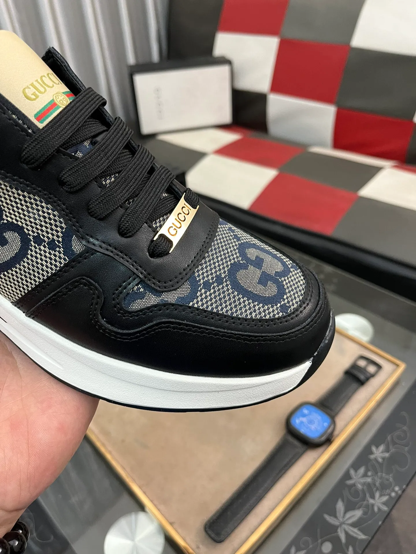 Men's Men's Shoes 💰420 ⌚️⌚️[GUCCI] Gucci men's casual shoes are absolutely popular 🔥The ultimate matching item for trendy men! Irresistible charm of super texture, the main recommendation, the upper is made of high-quality cowhide + breathable fabric, sheepskin feet, wear-resistant rubber sole, noble and elegant! Extremely comfortable🎁🎁You can be as handsome as you want💪 Size: 38-44!